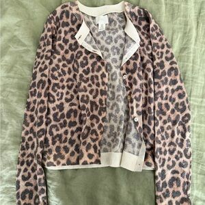H&M Animal Print Knit Sweater